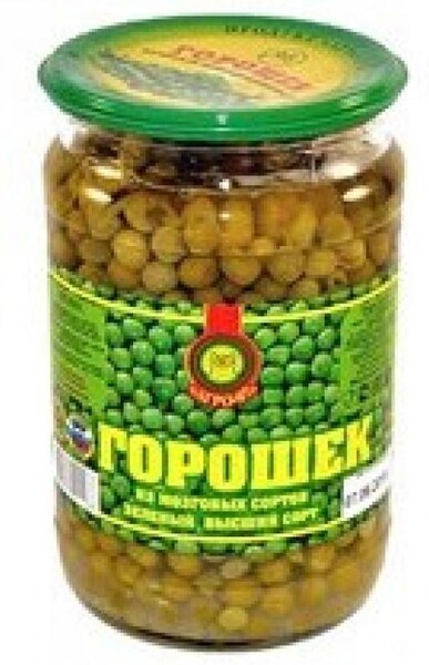 Горошек Балкас зеленый, 650 гр., стекло