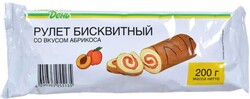 Рулет бисквитный «Каждый День» абрикос, 200 г