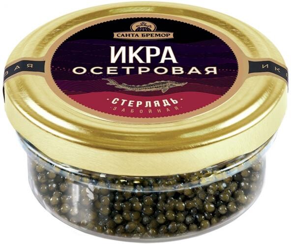Икра черная осетровая «Санта Бремор» стерляди, 50 г