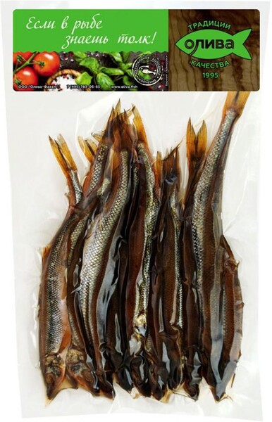 Корюшка холодного копчения «Олива-Факел», 200 г