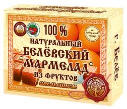 Мармелад Белёвский продукт натуральный с апельсином