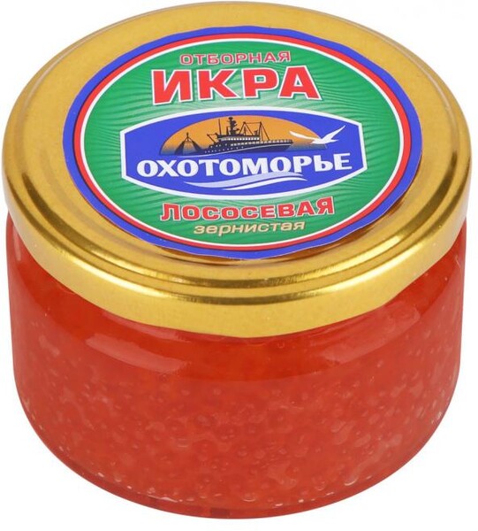Икра лососевая «Охотоморье» Отборная горбуша, 230 г