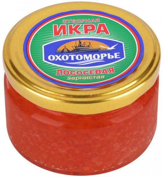 Икра лососевая «Охотоморье» Отборная горбуша, 200 г