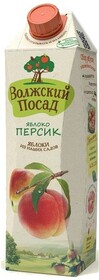 Нектар Волжский Посад яблочно-персиковый т/п 1л