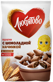 Любятово Подушечки с шоколадной начинкой