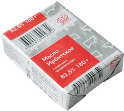 Масло сливочное «Ирбит» Ирбитское Традиционное 82,5%, 180 г