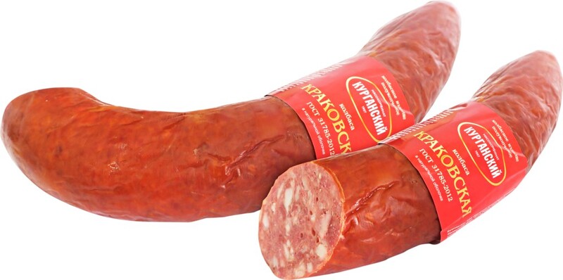 Колбаса Курганский МК Краковская полукопченая, 380 г