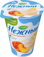 Йогуртный продукт Нежный Легкий с соком персика 0,1% 320 г