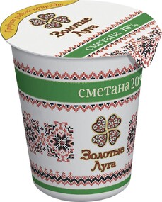 Сметана Золотые луга 20%, 350 г