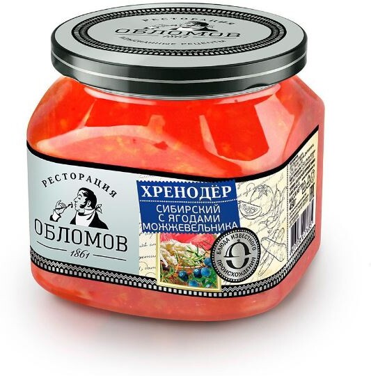 Хренодер сибирский Ресторация Обломов с ягодами можжевельника, 450 г