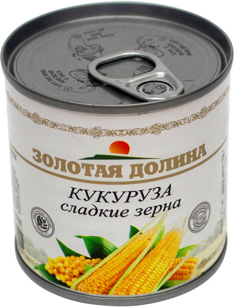 Кукуруза Золотая Долина Сладкая, 212 мл