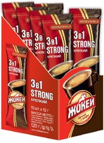 Кофе растворимый Жокей Крепкий 3в1, 12 г