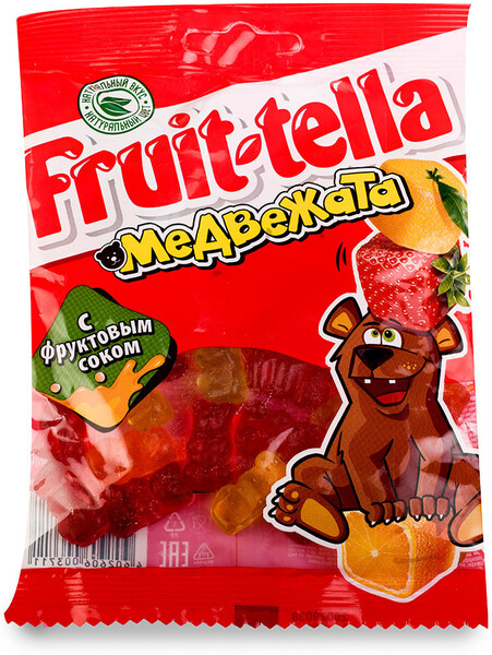 Fruittella Медвежата жевательный мармелад, 70 г