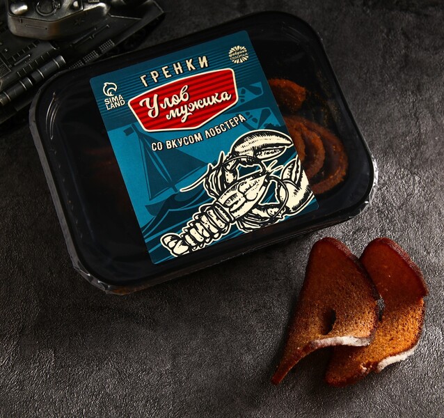 Гренки со вкусом лобстера «Улов мужика», 100 г