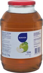 Сок BONVIDA Яблочный осветленный восстановленный, 2л Россия, 2 L