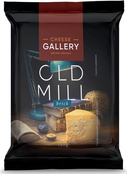 Сыр твердый Cheese Gallery OldMill Гауда выдержанный 49% 250 г бзмж