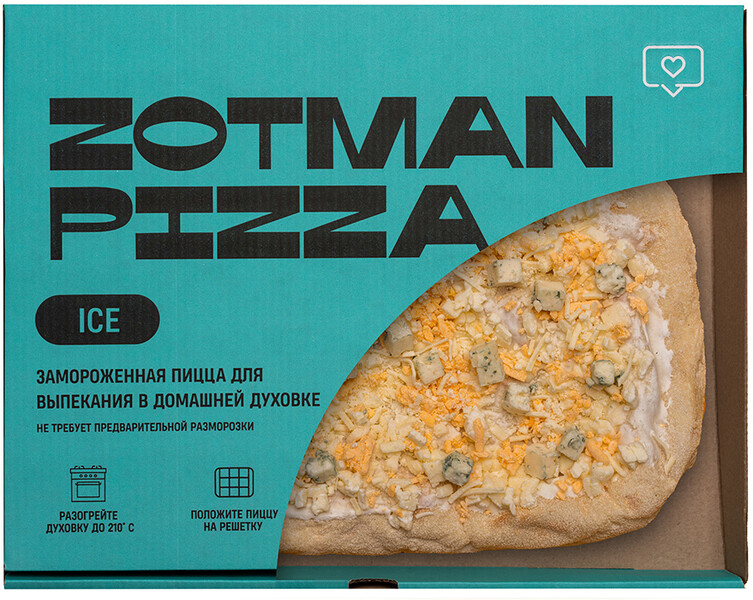  Пицца Zotman Четыре сыра 395&nbsp;г 