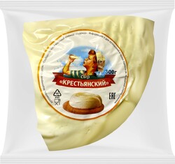Сыр мягкий СТМК НАДЕЖДА Крестьянский 45%, без змж, 300г Россия, 300 г