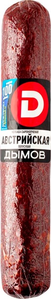 Колбаса сырокопченая ДЫМОВ Австрийская, 460г Россия, 460 г