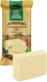 Сыр Село Зеленое Фермерский традиционный 40%, 200 г