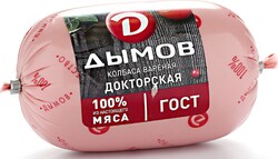 Колбаса вареная Дымов Докторская ГОСТ п/а, 500г