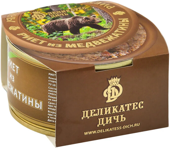 Риет Деликатес Дичь из медвежатины 200г