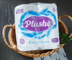 Plushe Deluxe Туалетная бумага классик 3сл 4рул