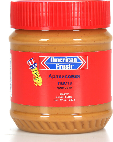 Паста арахисовая кремовая, American Fresh, 340 г, США