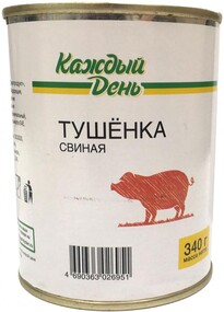 Тушенка «Каждый день» свиная, 340 г
