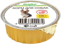 Корм для собак «Каждый День» с говядиной, 100 г