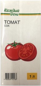 Сок томатный «Каждый День», 1 л