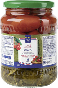 METRO Chef Ассорти корнишоны и черри, 720мл