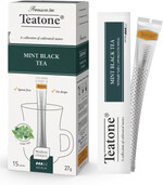 Чай черный Teatone Mint Black Tea 15 стиков с ароматом мяты