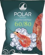 Креветки POLAR Premium Северные 60/80 варено-мороженые, 2кг X 1 штука