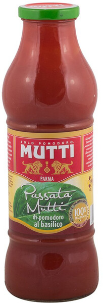 Томаты Mutti перетертые с базиликом Passata 700 г Италия