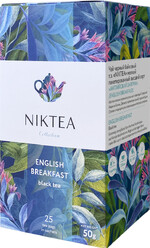 Чай Niktea English Breakfast / Английский завтрак, чай черный пакетированный, 25 п х 2 гр