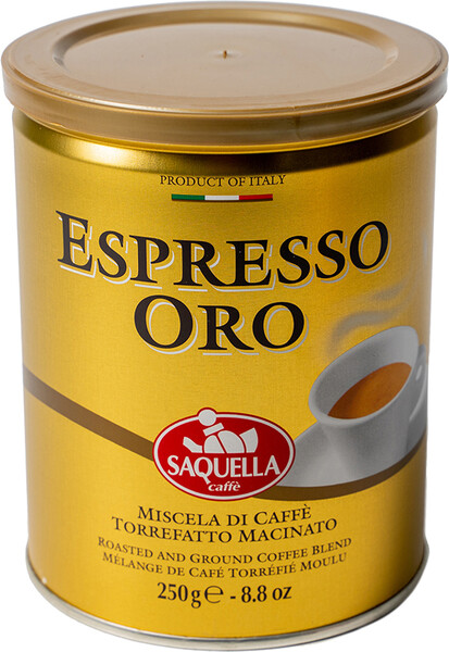Кофе молотый Espresso Oro Saquella 250 г, Италия