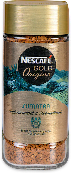 Кофе Nescafe Gold ORIGINS SUMATRA растворимый стеклянная банка 85г