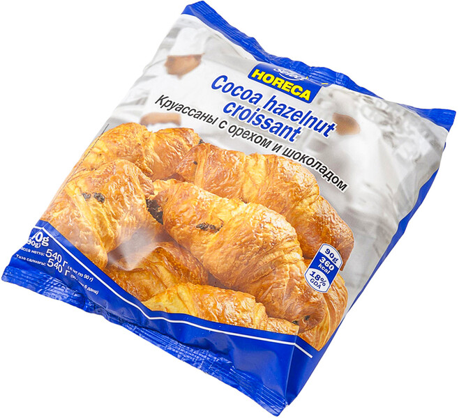 Круассаны Metro Chef с шоколадно-ореховой начинкой замороженные 540 г