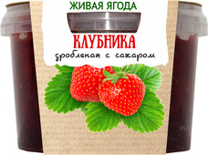 Клубника ЕГОРЬЕВСКИЕ ТРАДИЦИИ дробленая с сахаром (Россия) 300г