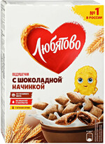 Завтрак готовый Любятово Подушечки с шоколадной начинкой 220 г