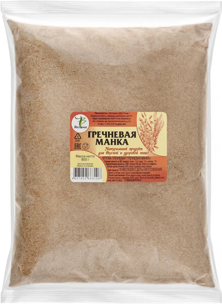 Крупа Вегана Гречневая манка 800г