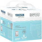 Подгузники-трусики YokoSun для взрослых размер XL 10 штук