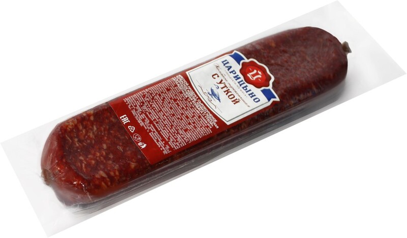 Колбаса сырокопченая Царицыно с уткой Россия