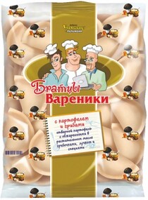 Вареники Братцы Вареники 900г картофель/грибы