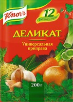 Приправа Knorr универсальная Деликат сухая смесь 200гр Юнилевер Русь