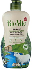 Средство для мытья посуды овощей и фруктов BioMio BIO-Care без запаха 450 мл