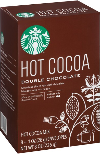 Горячий какао двойной шоколад, 8 пакетиков по 28г каждый