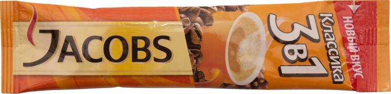 Напиток кофейный растворимый JACOBS Monarch Классика 3 в 1, 12 г - 100 упаковок