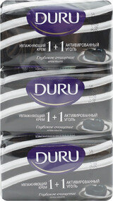 Туалетное мыло DURU 1+1 Активированный уголь, 80г Малайзия, 80 г
